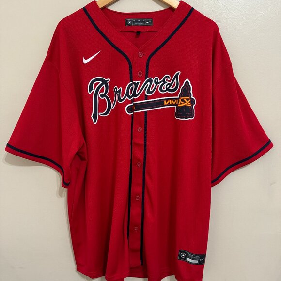 Nike Atlanta Braves MLB Genuine Merchandise Authentic Baseball Jersey Mens 3XL